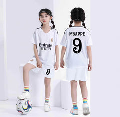 Kids’ Football Jersey & Shorts Set Real Madrid – Mbappé