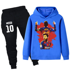 Lionel Messi Barcelona Design Kids’ Tracksuit Set – Multiple Colors