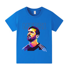 Kids’ Messi Football Design T-Shirt – Multiple Variants