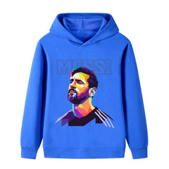 Kids’ Messi Football Design Hoodie – Multiple Variants