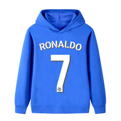 Kids’ Ronaldo No. 7 Football Hoodie – Multiple Variants