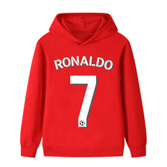 Kids’ Ronaldo No. 7 Football Hoodie – Multiple Variants