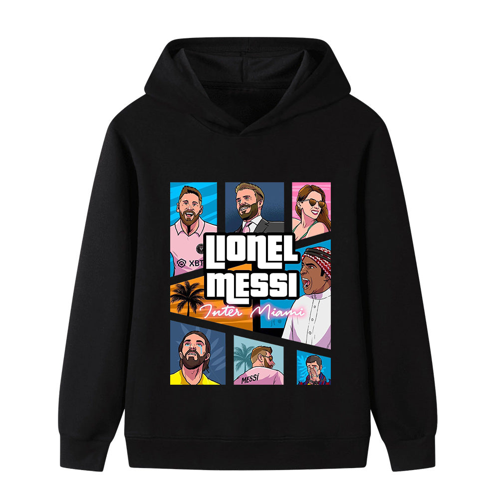 Kids’ Messi Football Hoodie – Multiple Variants