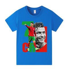 Kids’ Cristiano Ronaldo Portugal Football T-Shirt – Multiple Options