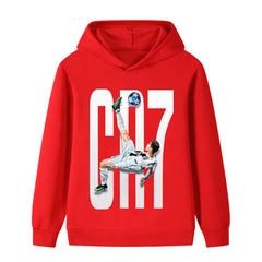 Kids’ Ronaldo Football Style Hoodie – Multiple Variants