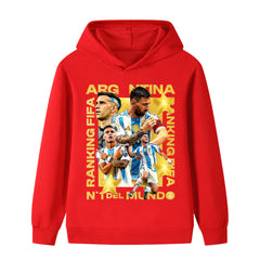 Lionel Messi Argetina Kids’ Football Style Hoodie - Multiple Variants