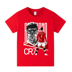 Cristiano Ronaldo Manchester United Style Kids’ Football T-Shirt - Multiple Variants