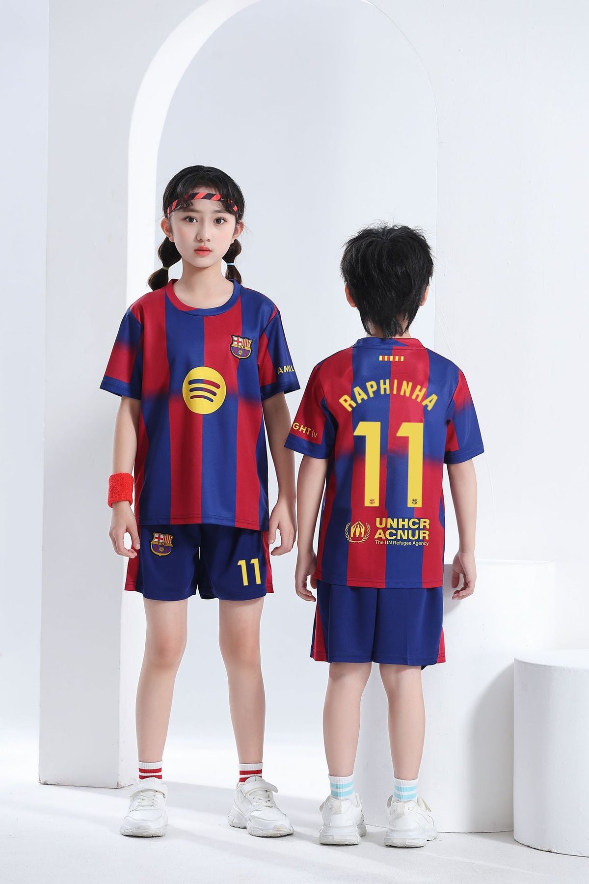 Kids’ Football Jersey & Shorts Set – Raphinha