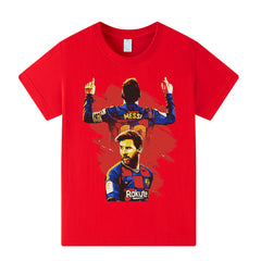 Lionel Messi Barcelona Style Kids’ Football T-Shirt - Multiple Variants