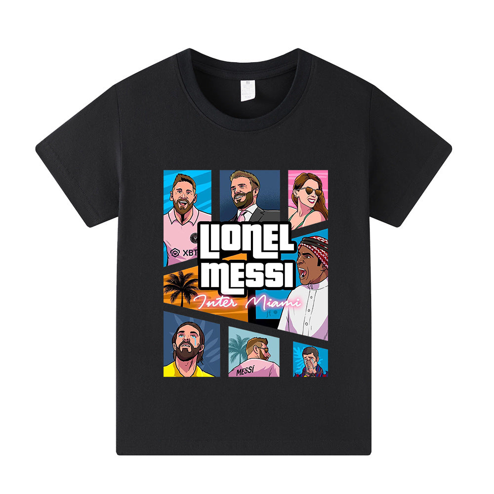 Kids’ Messi Football T-Shirt – Multiple Variants