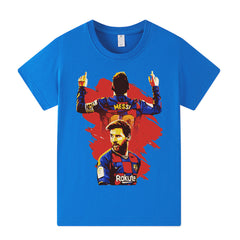 Lionel Messi Barcelona Style Kids’ Football T-Shirt - Multiple Variants