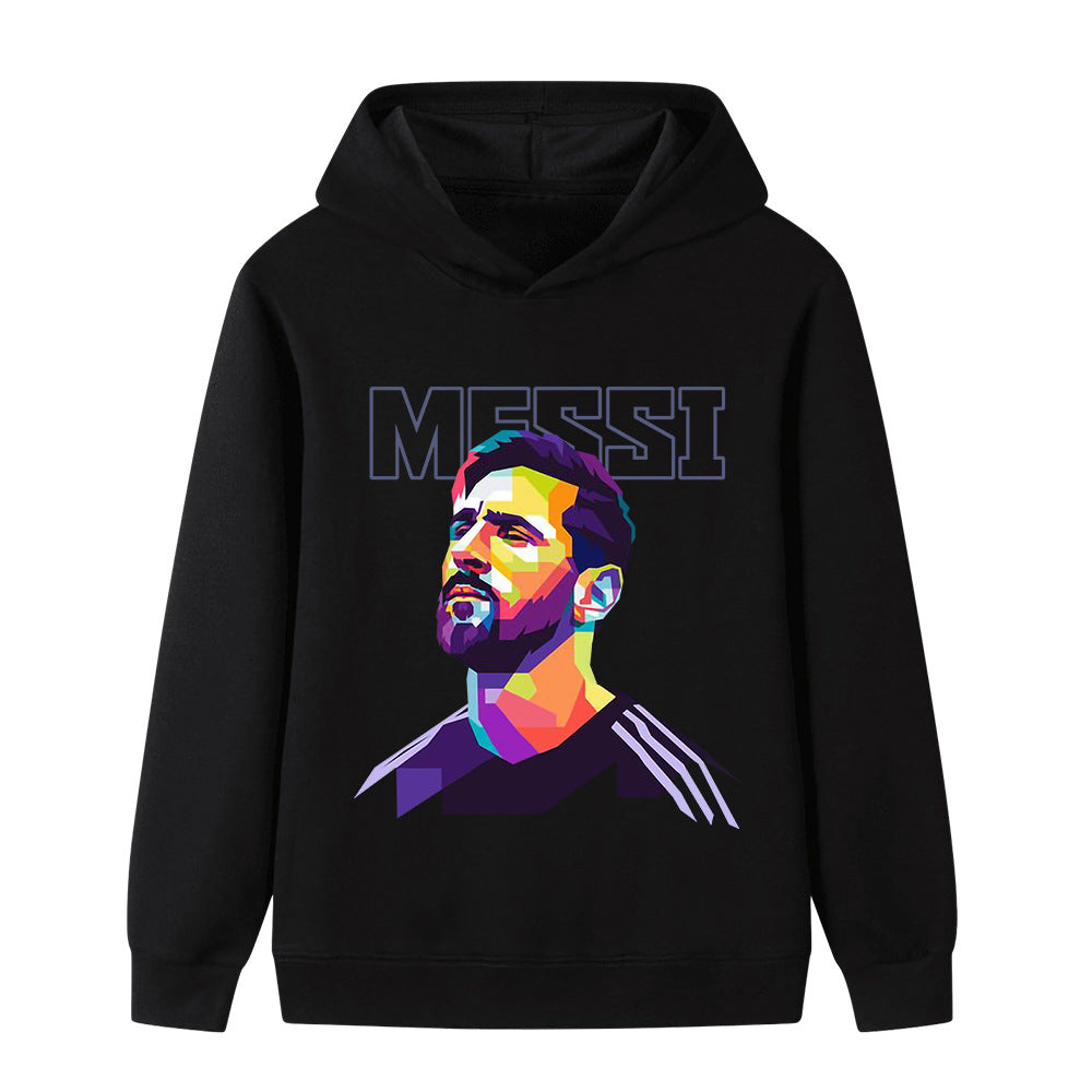 Kids’ Messi Football Design Hoodie – Multiple Variants