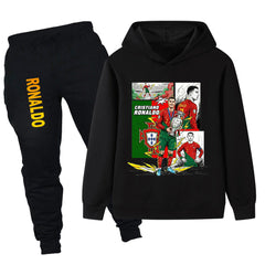 Cristiano Ronaldo Portugal Design Kids’ Tracksuit Set – Multiple Colors