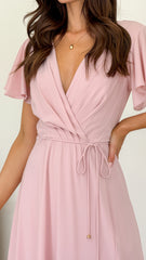 Charlize Maxi Dress - Dusty Pink