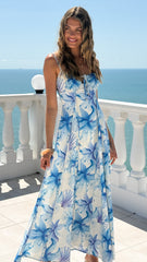 Millie Maxi Dress - Ocean Bloom