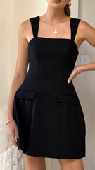 Hilarie Mini Dress - Black