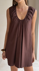 Vanessa Mini Dress - Chocolate