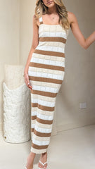 Mikayla Maxi Dress - Chocolate