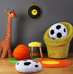 Football Plush Pillow – Soft Decorative Cushion
