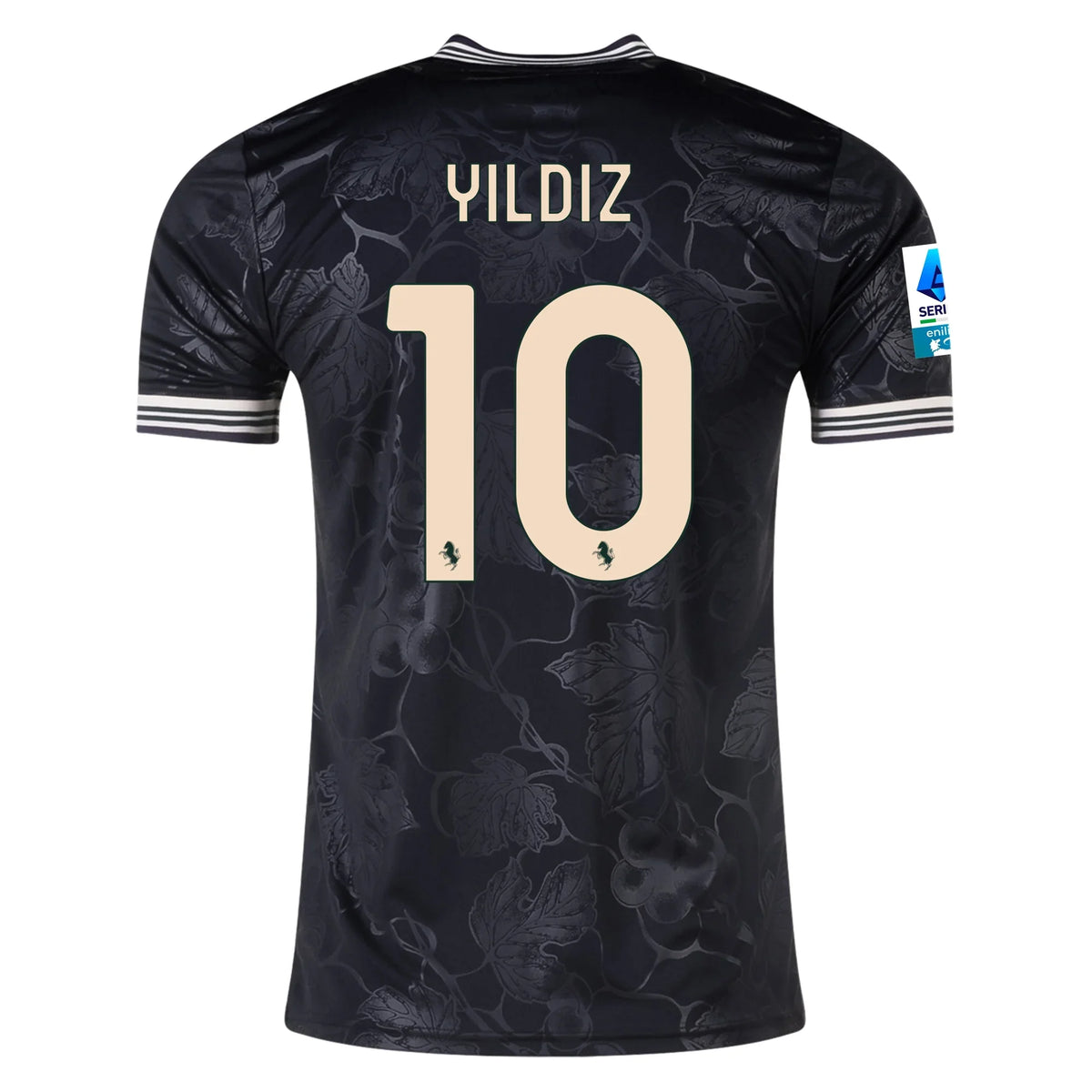 adidas Juventus Kenan Yildiz Third Jersey w/ Serie A Patch 25/26 (Black)