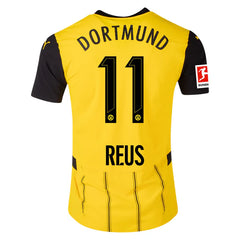 Puma Borussia Dortmund Authentic Marco Reus Home Jersey w/ Bundesliga Patch 24/25 (Faster Yellow/Puma Black)