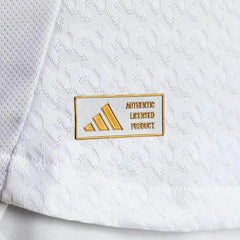 adidas Valverde Real Madrid Authentic Home Jersey w/ La Liga Patches 24/25 (White/Black)