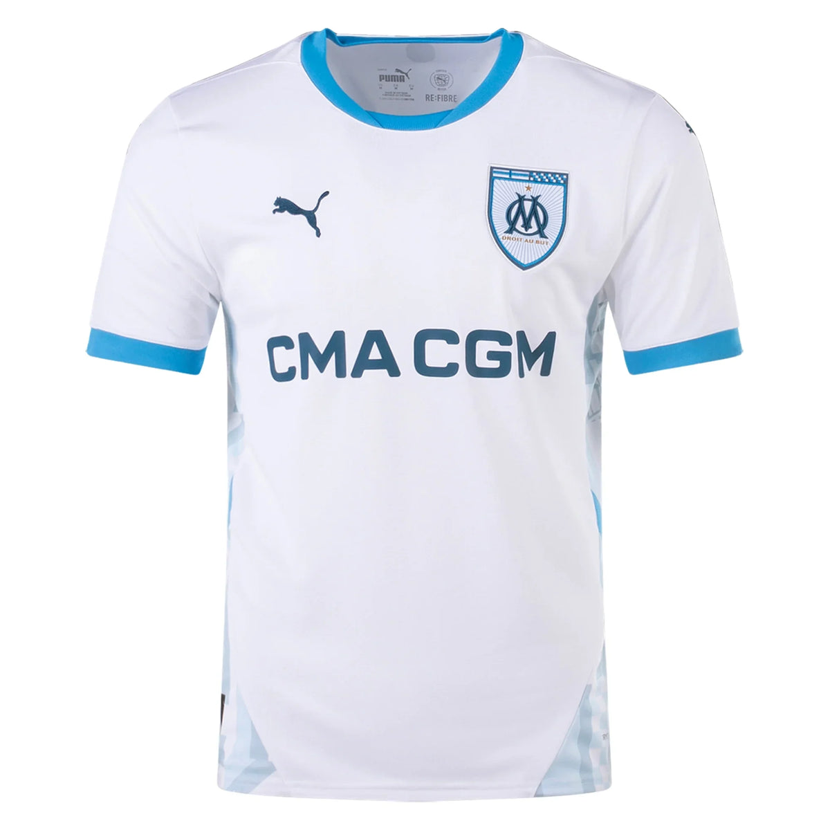 Puma Olympique Marseille Home Jersey 24/25 (Puma White/Bleu Azur)