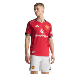 adidas Men's Manchester United Authentic Home Jersey 25/26 (Red)