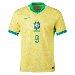 Nike Mens Brazil Endrick Home Jersey 24/25 (Dynamic Yellow/Lemon Chiffon/Green Spark)