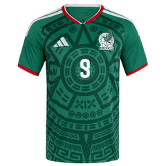 adidas Men's Raul Jimenez Mexico Home 2026 World Cup Jersey (Bold Green)