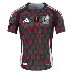 adidas Mexico Authentic Home Jersey 24/25 w/ Gold Cup 2025 Patches (Multicolor)