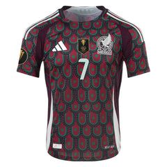 adidas Mexico Gilberto Mora Home Jersey 24/25 w/ Gold Cup 2025 Patches (Multicolor)