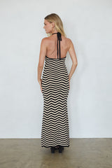Dua Striped Knit Maxi Dress