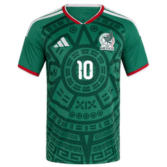 adidas Men's A. Vega Mexico Authentic Home 2026 World Cup Jersey (Bold Green)