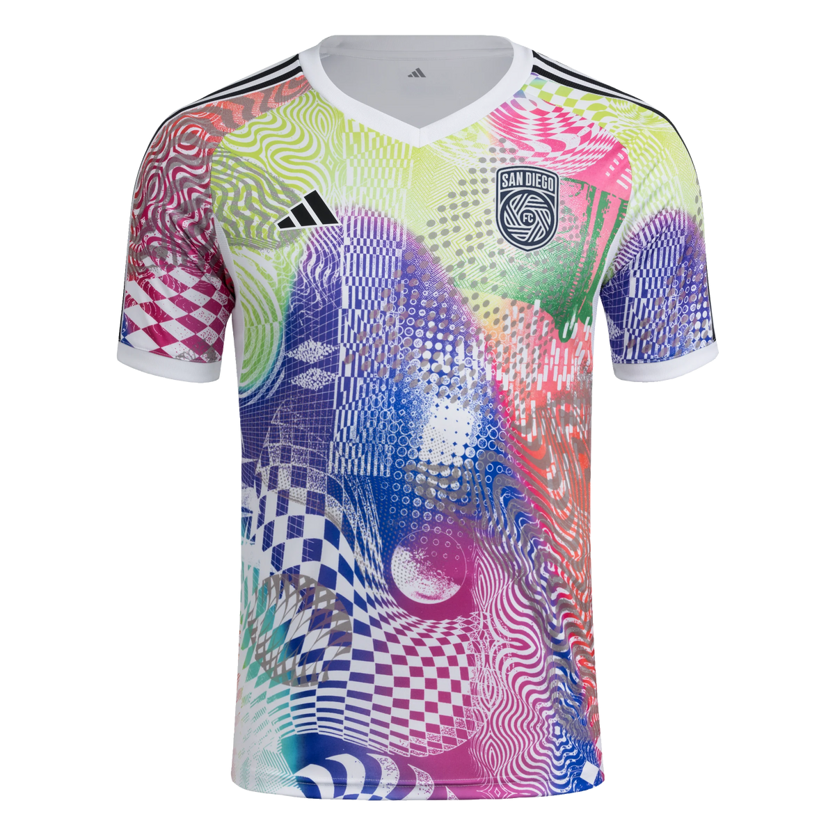 adidas San Diego FC 2025 Pride Pre‑Match Jersey
