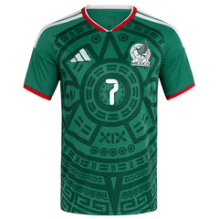 adidas Men's G. Mora Mexico Authentic Home 2026 World Cup Jersey (Bold Green)