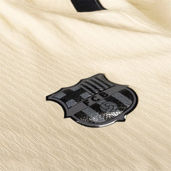 Nike Lamine Yamal Men's FC Barcelona Authentic Away Jersey w/ Champions League Patches (Team Gold/Persian Violet/Black)