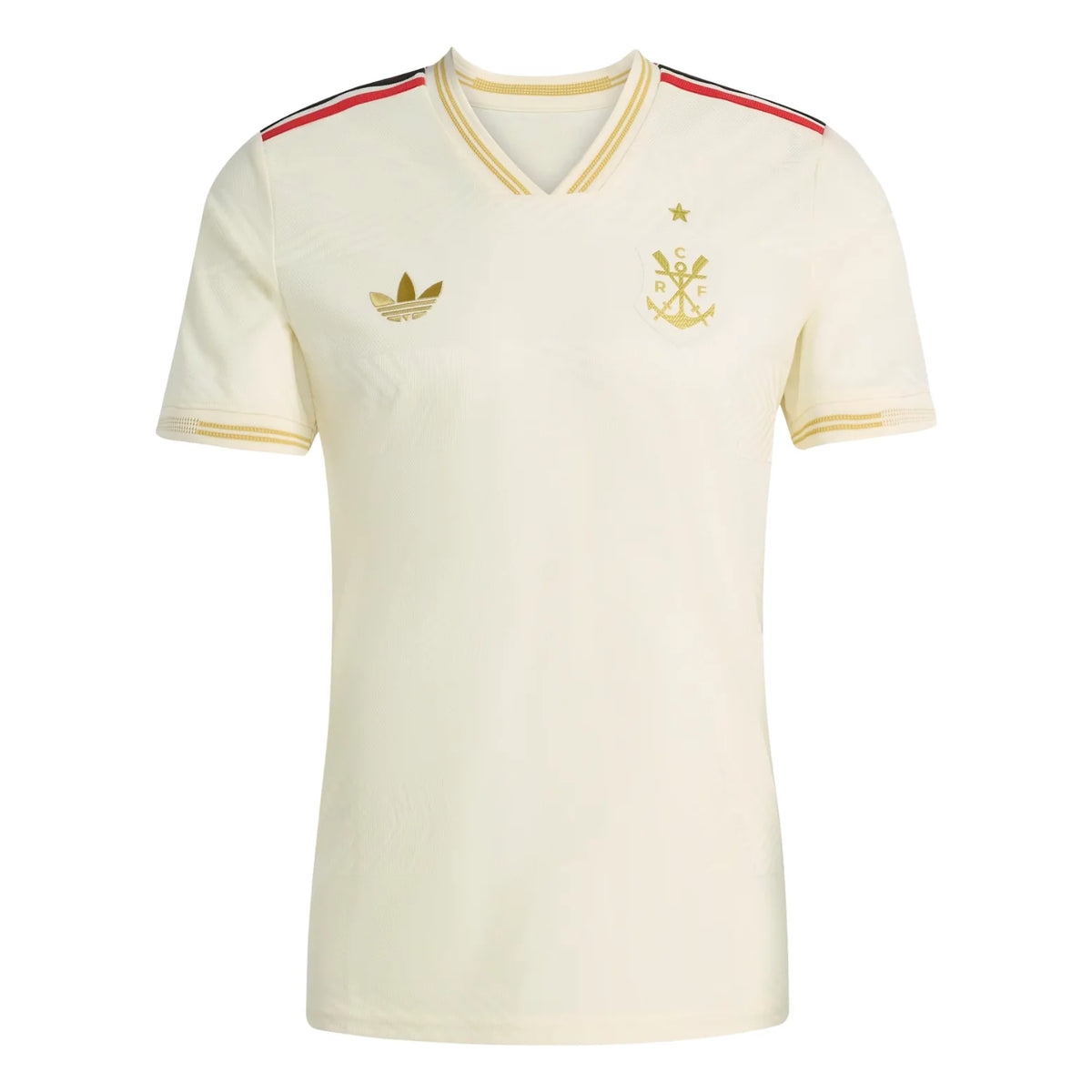 adidas Men's CR Flamengo Authentic Third Jersey 25/26 (Cream White)