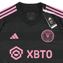 adidas Men's Lionel Messi Inter Miami Away Jersey 23/24 (Black/True Pink)