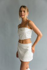 Fayetta Floral Sequin Top