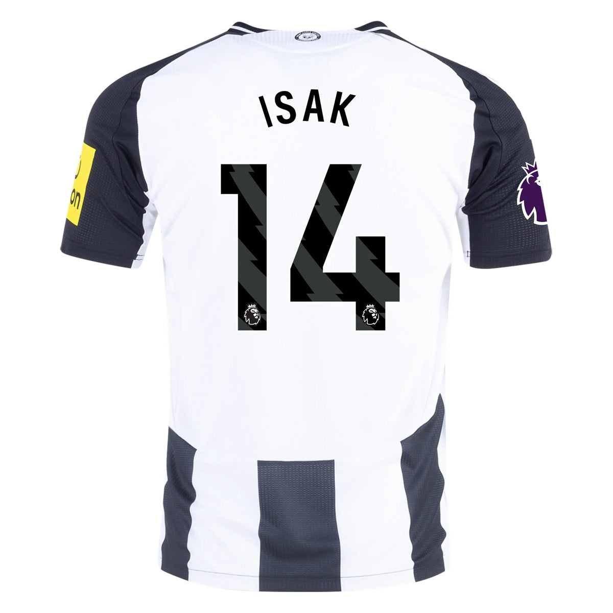 Adidas Newcastle United Authentic Alexander Isak Home Jersey w/ EPL Patch 24/25 (Black/White)