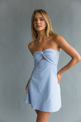 Fiona Twist Front Mini Dress