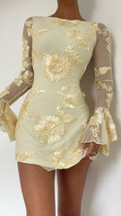 Lanesia Mini Dress - Yellow